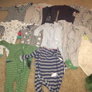 Carters and Cat N Jack 9 months pajamas